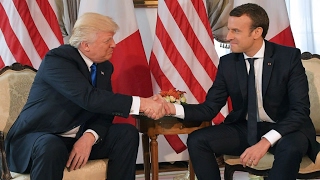 Premier tête-à-tête de Trump et Macron à Bruxelles