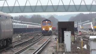 GBRf Class 66760 Passes Three Bridges Working 6G11 To Hoo Junction - 07/01/17