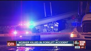 Forklift operator killed by fallen steel beam in freak accident at Infra-Metals in Tampa