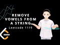 Leetcode 1119 - Remove Vowels From a String (JAVA Solution Explained!)