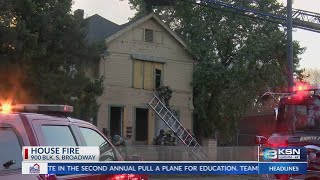 Wichita Fire Department battles 2-alarm house fire south of downtown