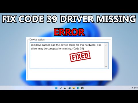 How to Fix Driver Error Code 39 Windows 11 or 10 Fix Error Code 39 Windows 10/8/7 (2023)