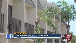 Underage prostitution bust