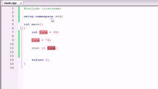 Buckys C++ Programming Tutorials - 6 - Variables Memory Concepts