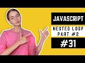 JavaScript Nested Loop Part 2 In Urdu | JavaScript Course in Urdu #31