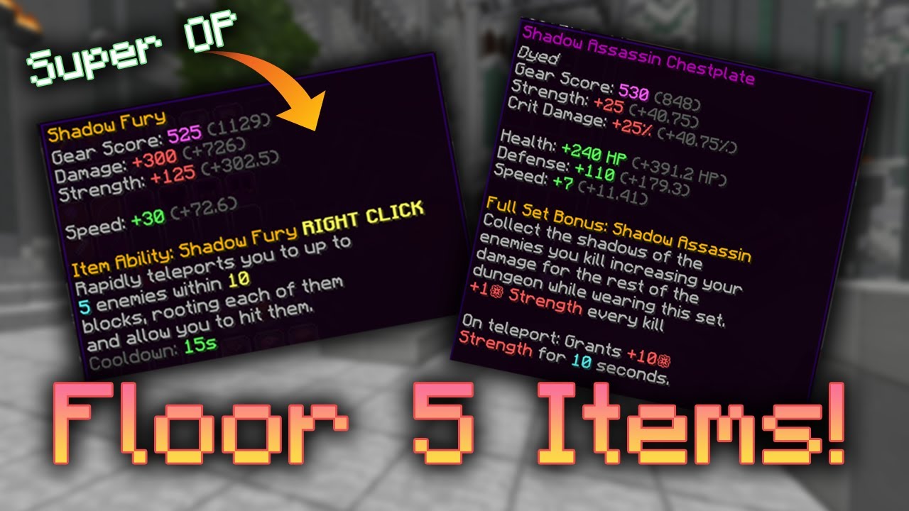 New Dungeons Floor 5 Items Hypixel Skyblock Youtube