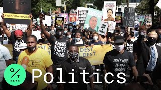 Anti-Racism Protesters March to Georgia State Capitol as Legislature Returns