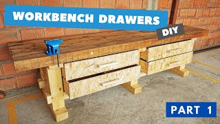 DIY Workbench Drawers / Ladice za RADNI STOL   (Part 1)