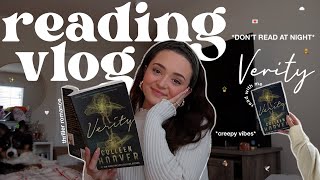 READING VLOG 💫 finally reading colleen hoover’s romance thriller “verity” + review! *spoiler free*