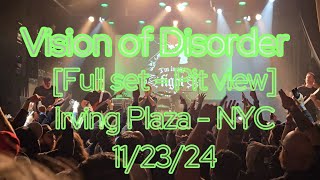 VOD - Vision Of Disorder live - [Full set] (Lou Koller benefit show) - Irving Plaza - NYC - 11/23/24