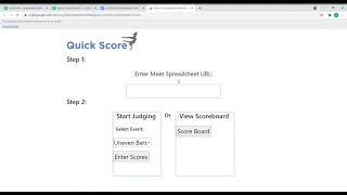 QuickScore- Spreadsheet Adding a Score