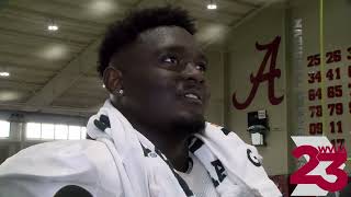 Alabama DL Jah-Marien Latham Previews Auburn - Tuesday 11/26/24