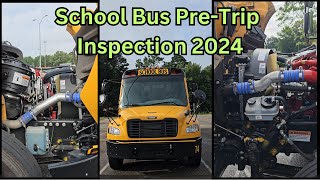 School Bus Class B CDL Pre-trip Inspection Demonstration - 2024 Bus Unit (North Carolina)