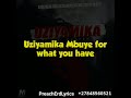 Preach Erd Feat Eustex Livuza - Uziyamika Lyrics