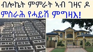 ናይ ብሎኬት ኣመራርታ ብሎኬት ኣብ ገዛና ዶ ምምራት ይበልፅ ምግዛእ! ጥቅሙ እና ጉድኣቱ ከምዚ ይመስል👍