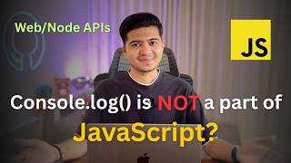 Biggest Lie? console.log() is NOT part of JavaScript 😳 #coding #javascript #programming