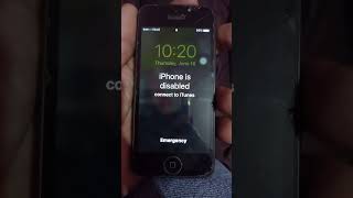 Iphone is disabled connect to iTunes #shorts