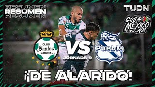 Resumen y goles | Santos vs Puebla | Grita México BBVA P2021 - J9 | TUDN