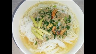 វិធីធ្វើនំបញ្ចុកខួរក្តាម #cooking #channel #nuddles #food