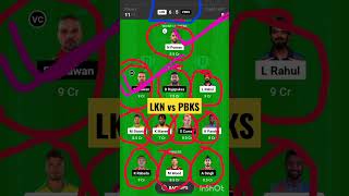 LKN vs PBKS Dream 11 prediction#shorts #mi#srh#pk#gt#ipl#csk #dream11#ipl2023,#trending#viratkohli