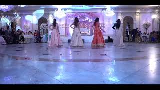 Bride_\\s0026 sisters jaani tera naa Indian wedding reception dance 2020 gali gali Bollywood (360p)