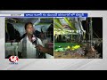 unknown persons sets fire to tdp stage in warangal 12 02 2015