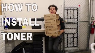 #Kyocera #Toner How to install toner on Kyocera Ecosys FS-4300DN printer