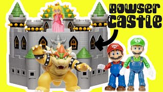 The Super Mario Bros Movie Luigi and Mario Build Bowser's Castle with Princess Peach