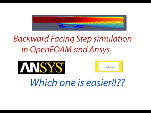 Backward Facing Step Simulation In Openfoam And Ansys Youtube