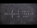 Find the value makes a piecewise function continuous with system of equations