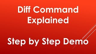 Using diff command in Unix Linux ► Explained with examples