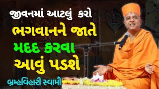 ભગવાન ને 💥જાતે મદદ  કરવા આવું પડશે ~ Brhmvihari Swami New Pravachan l Bapskatha l Praptino Vichar