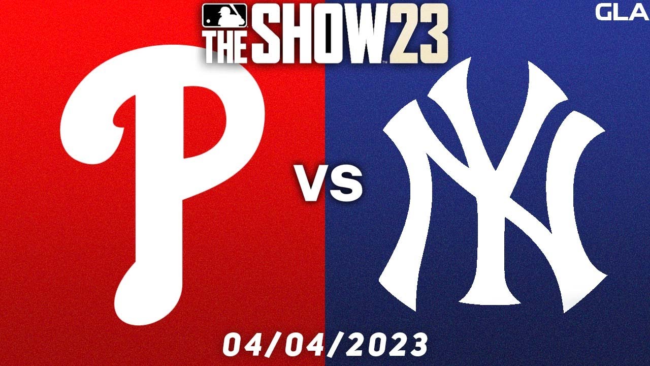 Phillies Vs. Yankees Simulation | 04/04/2023 | MLB Today | MLB The Show ...