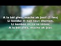 À la bÈl glwa mache ak jezi 105 kreyol chant d espérance