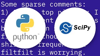 Filter design and frequency extraction in Python