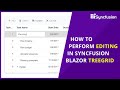 How to Perform Editing in Blazor TreeGrid