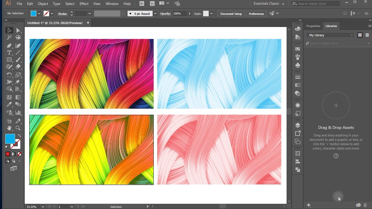 How To Change Image Colors Illustrator Trick Youtube