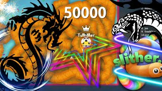 One mega snake vs 1000 snakes, Epic moment Snake, IO 50000 #snake #snakevideo #funny #gameplay