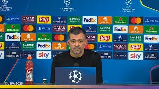 Champions League, Sergio Conceiçao in conferenza stampa post Milan-Feyenoord