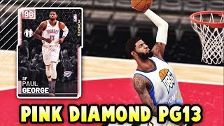 NBA 2K19 PINK DIAMOND PAUL GEORGE GAMEPLAY!! | WORTH UPGRADING IN NBA 2K19 MyTEAM?