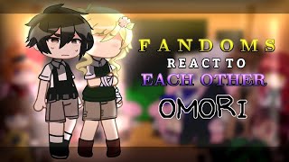 Fandoms react to each other | OMORI | NOT FINISHED !!⚠️ [Sunny and basil] [1/9]