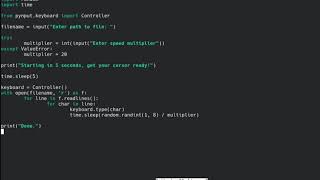 Coding an AUTOTYPER in PYTHON!