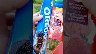 How awesome it is! #yummy #oreo #strawberry #juice #shorts #relaxing #sound