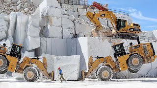 The Process Granite Mining and Manufacturing From A Quarry - Modern Giant Stone Cutting Technology