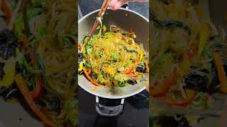 블랙제인 언니의 간단잡채 요리 완성/Black Jane's Completed Simple Japchae Dish