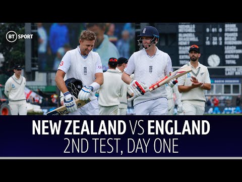 New Zealand V England | 2nd Test, Day One Highlights | Root And Brook ...