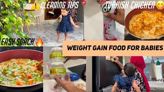 A Complete Day In My Life | Kakka fry | Egg sandwich | Baby food | Turkish Chicken | Cleaning tips