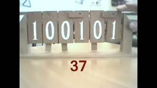 Mechanical binary counter visualisation - Understanding the binary system