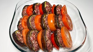 This recipe will drive you crazy! 😱 Incredibly Delicious Eggplant and Ground Beef Recipe!