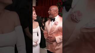 Funny Dwayne Johnson and Emily Blunt Oscars 2023 interview! #shorts